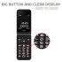 TTfone TT760 4G Big Button Flip Phone with SOS Button (Black)