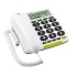 Doro 312cs PhoneEasy User-Friendly Big Button Corded Telephone with Large Display