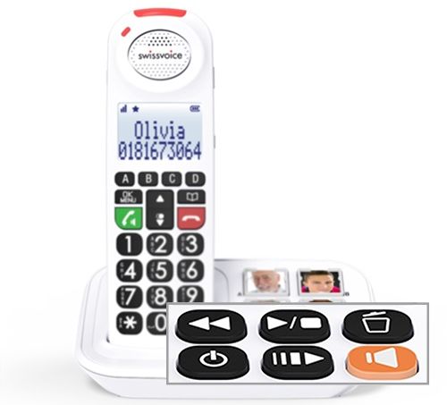Swissvoice Xtra 2155 Amplified Cordless Telephone with Photo Buttons Swissvoice Xtra 2155 Amplified Cordless Telephone with Photo Buttons
