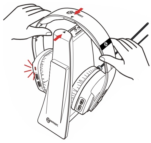 How to charge your Geemarc Headset