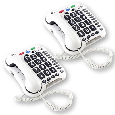 Geemarc Amplipower 50 Amplified Telephone Twin Pack