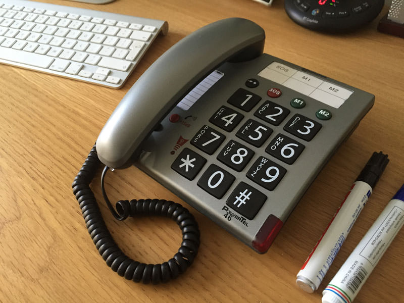 Amplicomms PowerTel 46 Amplified Big Button Telephone Amplicomms PowerTel 46 Amplified Big Button Telephone