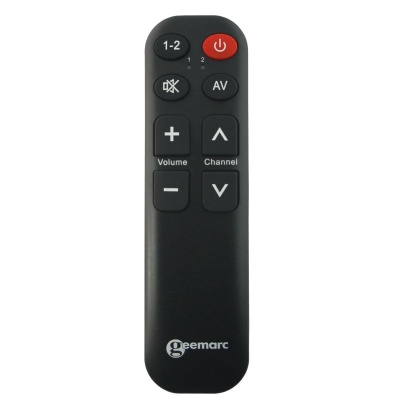 Geemarc Easy TV5 TV Remote with 8 Buttons