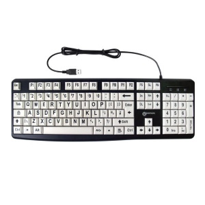 Geemarc Keyboard for Visually Impaired with Large White Keys