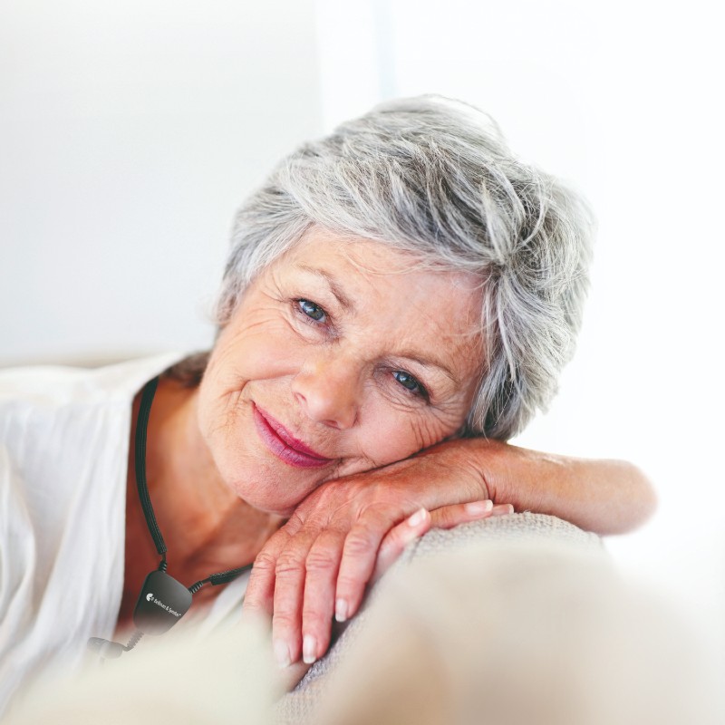 Woman Wearing the Bellman Neck Loop