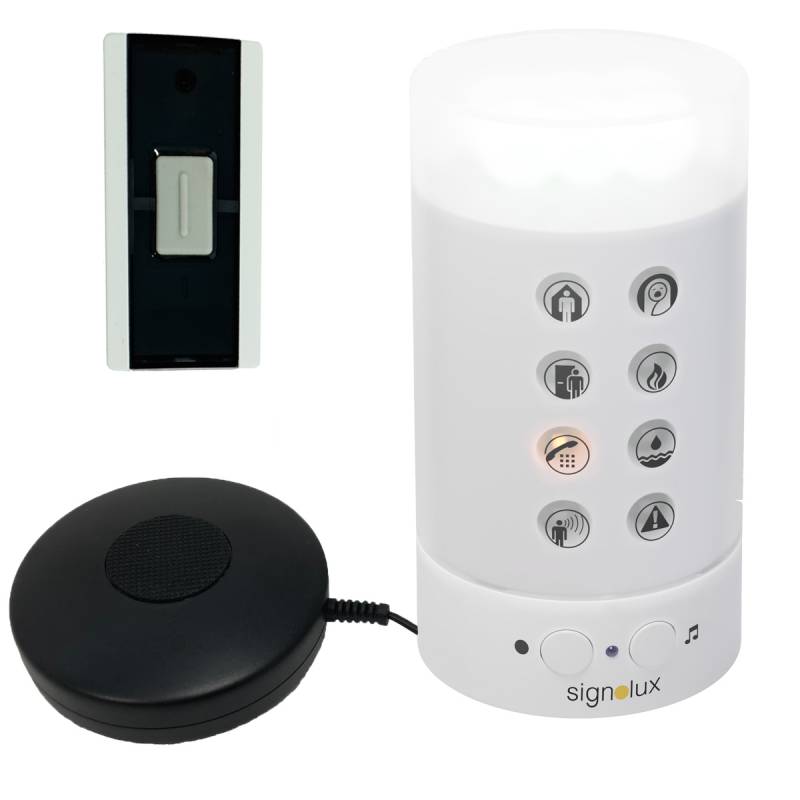 Signolux Tower Doorbell w/ Pager AmplifiedTelephones.co.uk