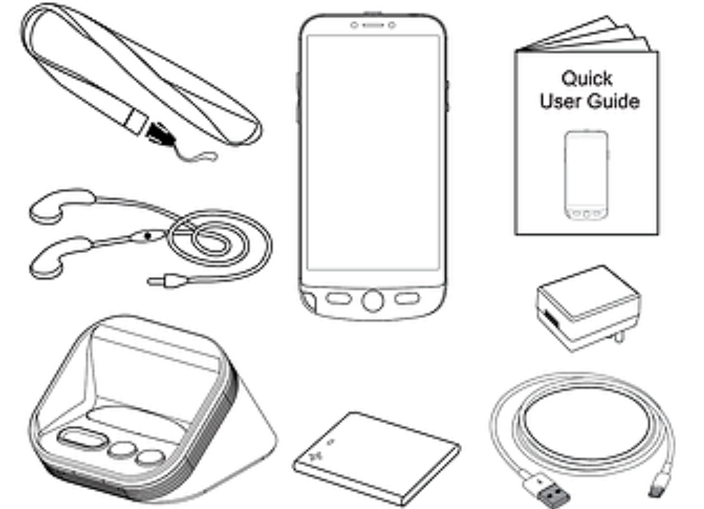 Included with the Amplicomms M50 Amplified Mobile Phone