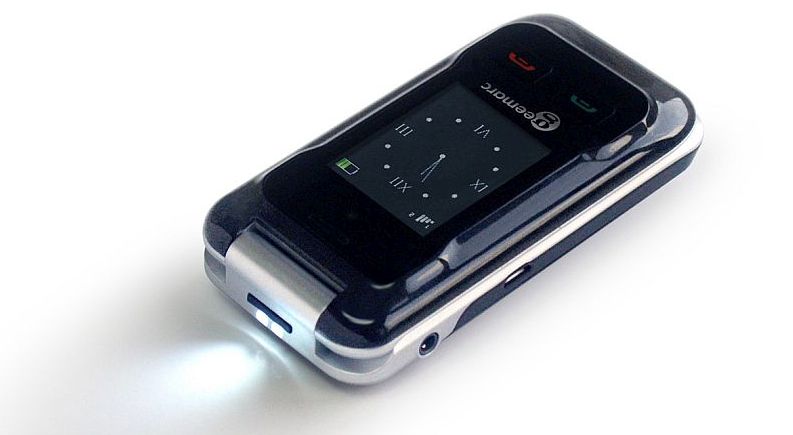 Geemarc CL8500 Clamshell Mobile Phone torch light Geemarc CL8500 Clamshell Mobile Phone torch light