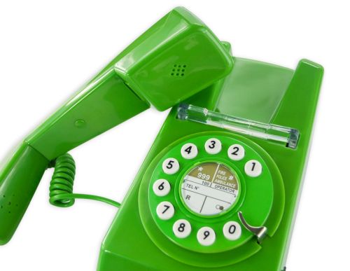 Large buttons prevent mis-dialling Geemarc Green Trimline Retro Corded Telephone