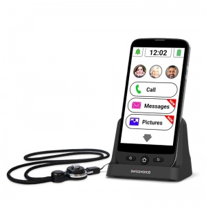 Swissvoice S510-C Simple Amplified Smartphone with SOS Button for Seniors