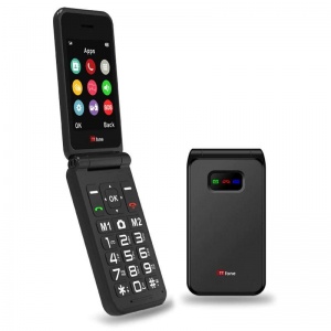 TTfone TT760 4G Big Button Amplified Flip Phone with SOS Button (Black)