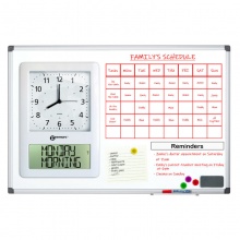 Geemarc Viso Memoday Memo Reminder Board with Integrated Clock