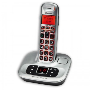 Amplicomms BigTel 1280 Big Button Amplified Cordless Telephone with Digital Answering Machine