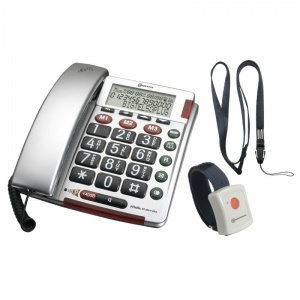 Amplicomms BigTel 50 Alarm Plus Big Button Amplified Corded Telephone