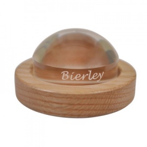 Bierley Premium Dome Text Magnifier Gift Set with Wooden Base