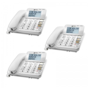 Geemarc CL595 Big Button Corded Phone with Answering Machine (Pack of 3)