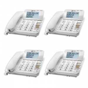 Geemarc CL595 Big Button Corded Amplified Phone with Answering Machine (Pack of 4)