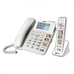 Geemarc AmpliDECT 295 Combi Photo Amplified Corded and Cordless Phone Combination with Answering Machine