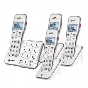 Geemarc AmpliDECT 595 Amplified Cordless Phone with Three Extra Handsets