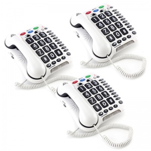 Geemarc Amplipower 50 White Amplified Telephone (Pack of 3)