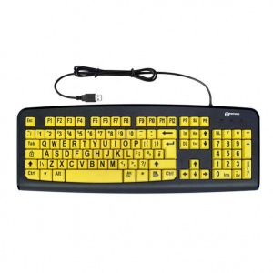 Geemarc Standard Keyboard with Large Yellow Keys