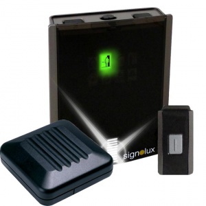 Signolux Visual Signal Alert System with Bell Push and Vibrating Pad