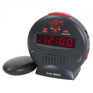 Sonic Bomb Junior Extra-Loud Alarm Clock with Shaker Pad