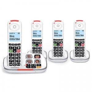 Swissvoice Xtra 2355 Amplified Number Blocker Telephone and Three Additional Handsets